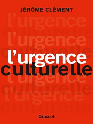 cover image of L'urgence culturelle